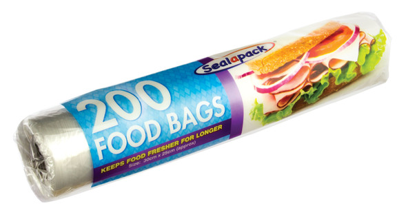 Pack of 200 Large Food Bags