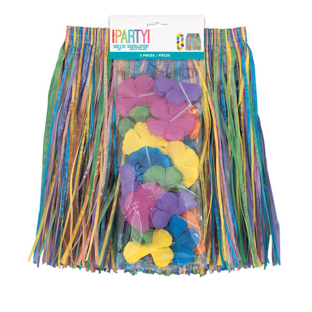 Child Luau Skirt & Lei Set