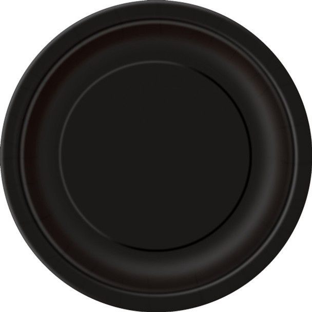 Pack of 16 Midnight Black 9 inch Plates