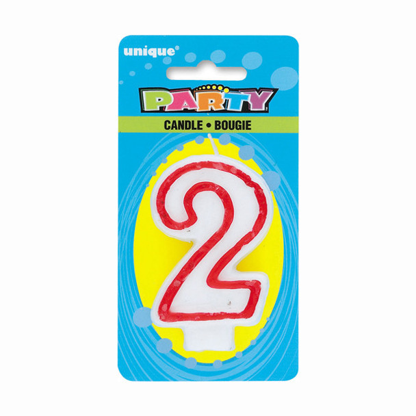 Number 2 Deluxe Birthday Candle