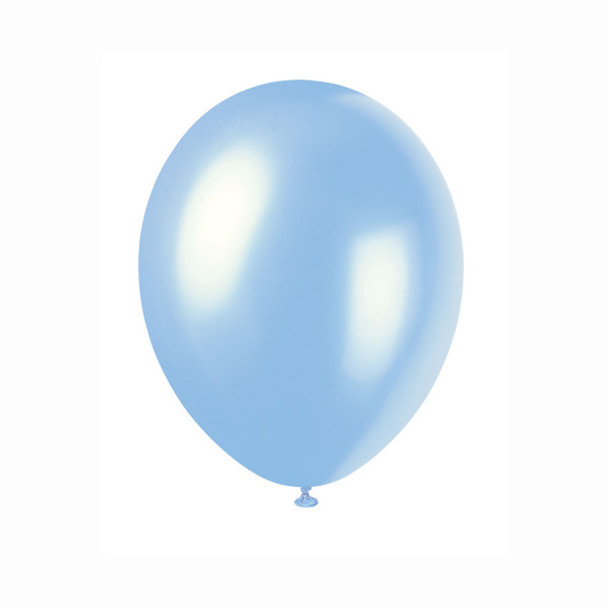 Pack of 50 Sky Blue 12" Latex Balloons