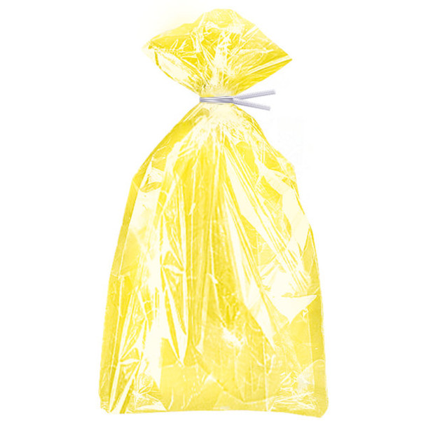 Pack of 30 Yellow Cellophane Bags