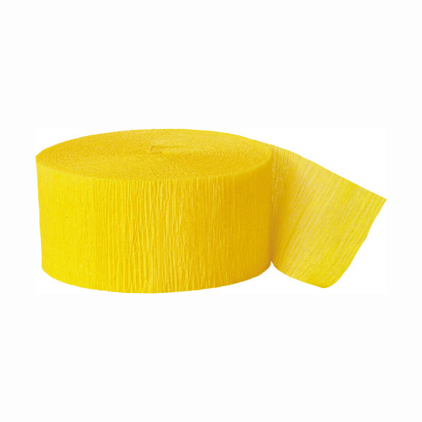 81ft Yellow Crepe Streamer