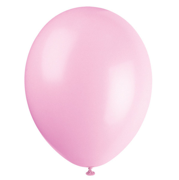 Pack of 10 Powder Pink 12" Premium Latex Balloons