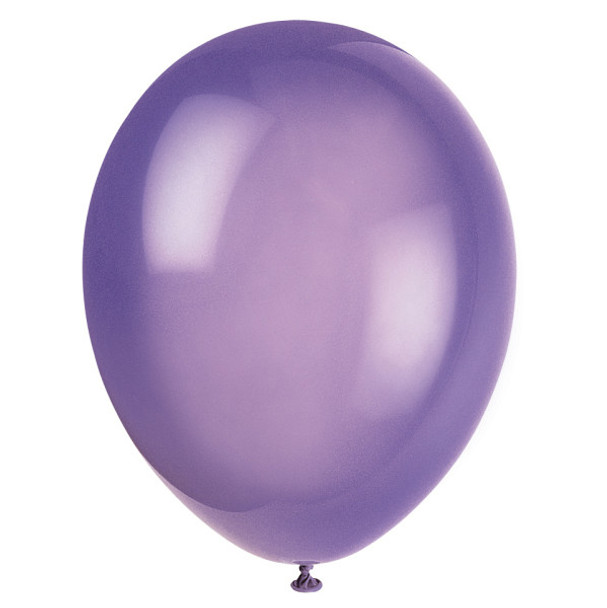 Pack of 10 Midnight Purple 12" Premium Latex Balloons