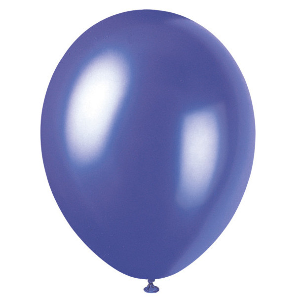 Pack of 8 Electric Purple 12" Premium Pearlized Balloons