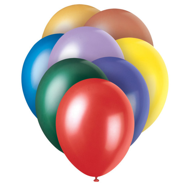 Pack of 8 Assorted 12" Premium Pearlized Balloons