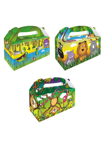 Pack of 12 Jungle Large Lunch Boxes