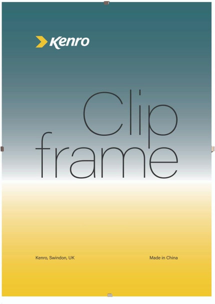 Kenro Clip Frame 20x27.5 / 50x70cm with Acrylic Front for Posters Certificates Drawings Illustrations
