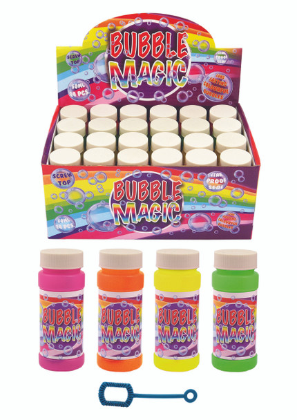 Pack of 24 Bubble Tubs Bubble Magic with Wand 60ml