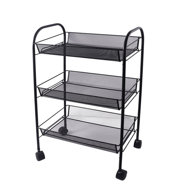 3 Tier Metal Storage Utility Tray Cart Trolley