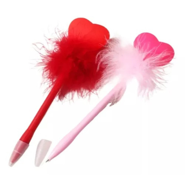 Heart Design Flash Light-Up Fancy Ball Pen