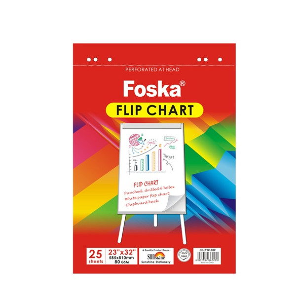 25 Sheets Flip Chart Paper Pad 23" x 32"