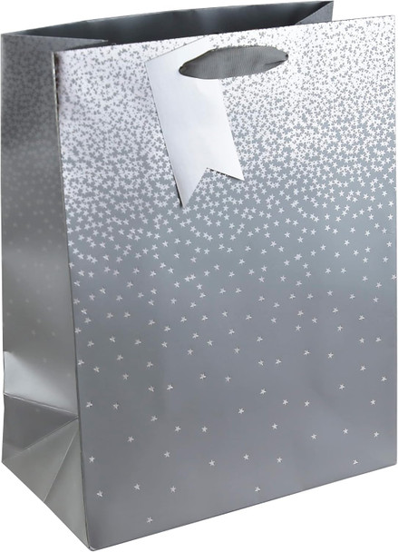 Silver Ombre Large Christmas Gift Bag