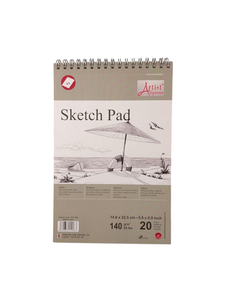 A5 Micro-Perforated Sketch Pad 20 Sheets 14.8 x 22.5cm