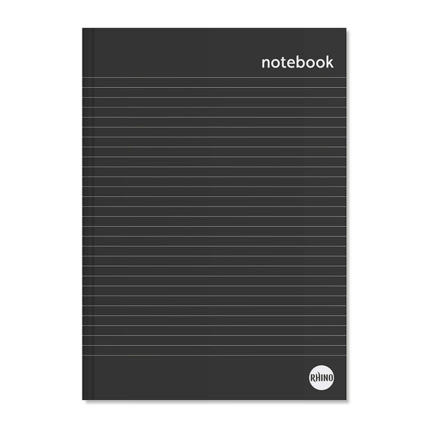 Rhino A4 Casebound 192 Pages 8mm Lined Hardback Notebook
