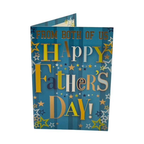 From Both of Us Stars Design Father's Day Card