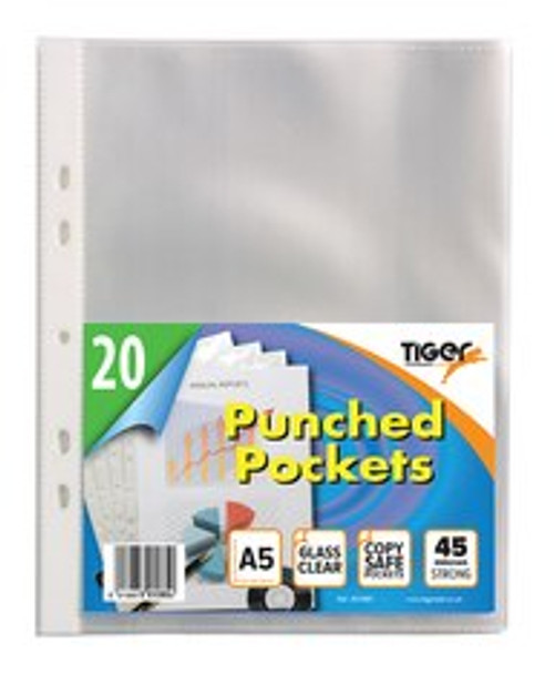 20 Tiger A5 Punched Pockets
