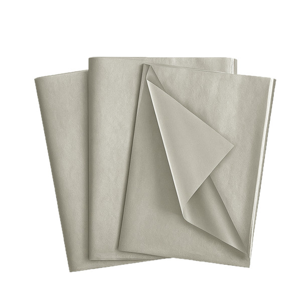 Pack of 30 Metallic Silver Acid Free 50 x 70cm Tissue Paper Sheets