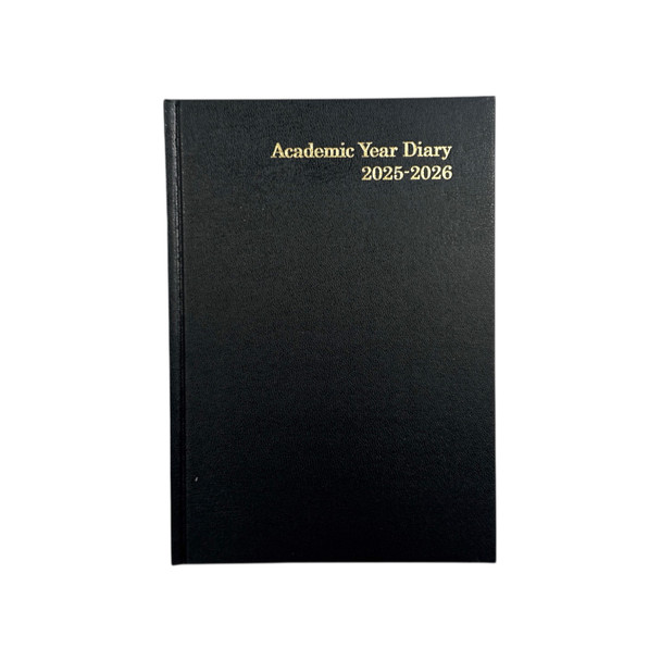 Janrax 2025-2026 A5 Week to View Black Academic Diary