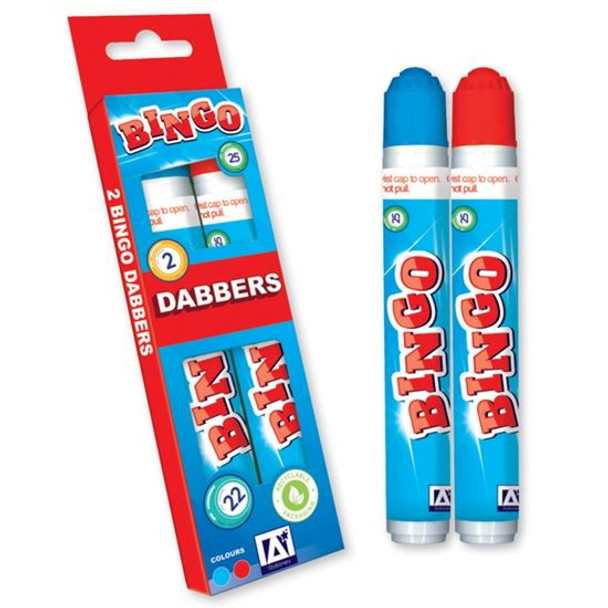 Pack of 2 Bingo Dabbers - Blue Red