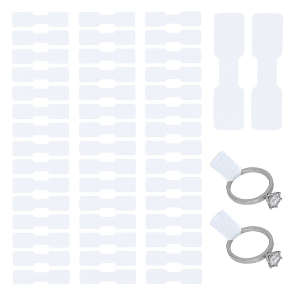 Pack of 576 White Jewellery Labels 10x38mm