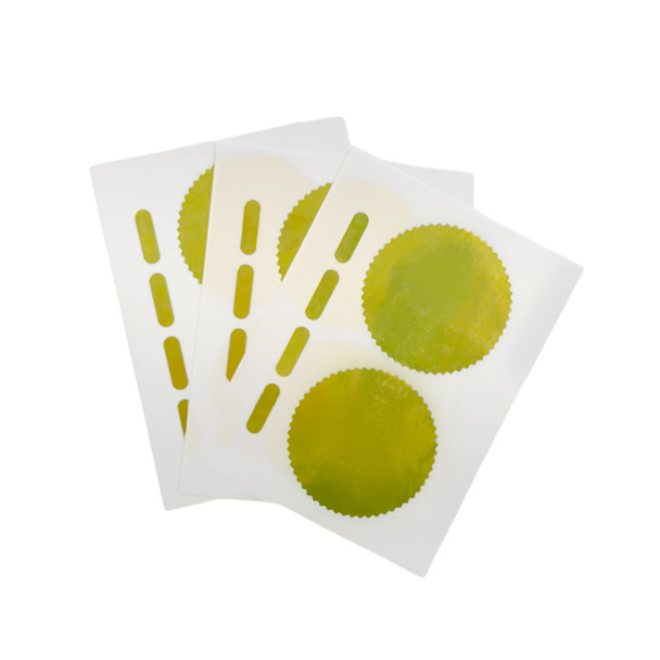 Pack of 6 Gold Foil Company Seals Labels 50mm Pack of 6 Gold Foil Company Seals Labels 50mm