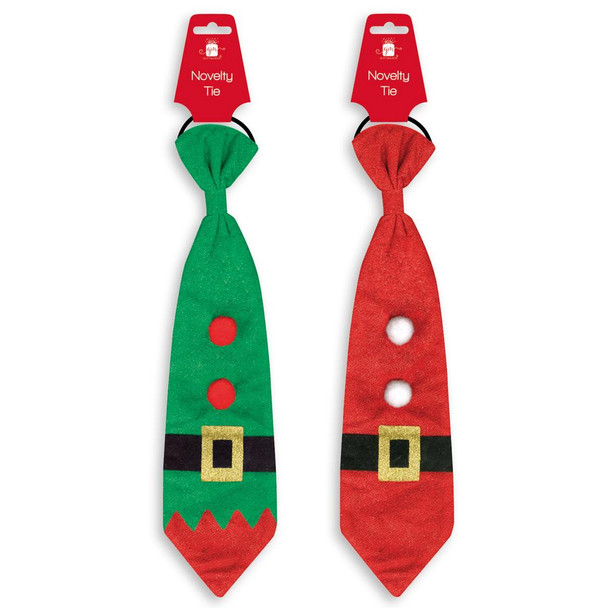 Pack of 12 Christmas Novelty Long Ties