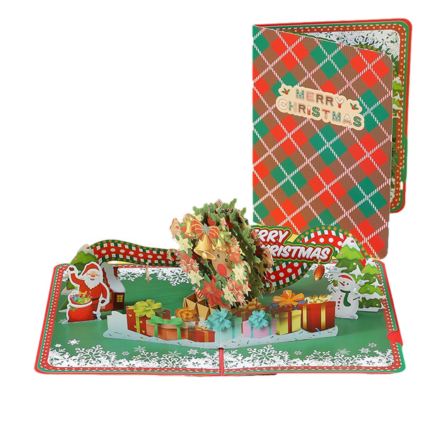 Santa’s Wreath of Joy 3D Pop Up Christmas Card
