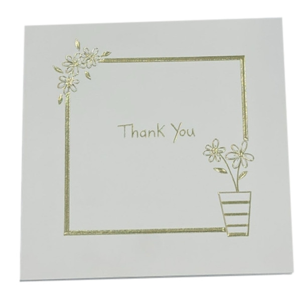 Flower Pot Design Thank You Cards Pack of 5