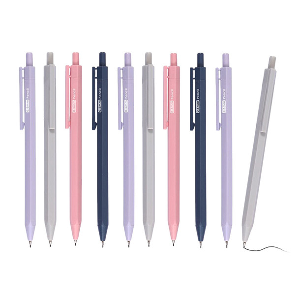 Pack of 12 0.5mm Hexagon Mechanical Pencils