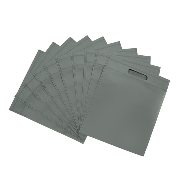 Pack of 25 Grey Coloured 30x25cm Non-Woven Patch Handle Bags