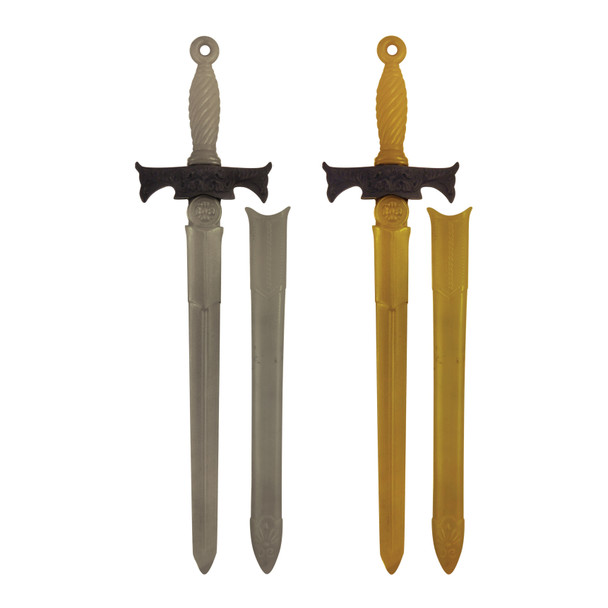 Pack of 12 Children’s Knight Warrior Plastic Broad Swords 62cm