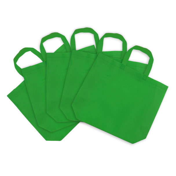 Pack of 25 Dark Green Coloured 40x30x10cm Non-Woven Bags with Handle