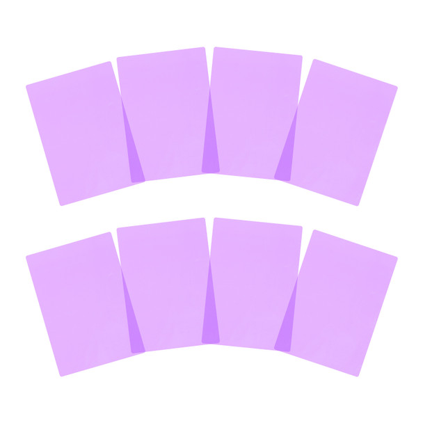Pack of 8 A5 Plain Purple Dyslexia Overlay Reading Sheets – PET Material, Rounded Corners