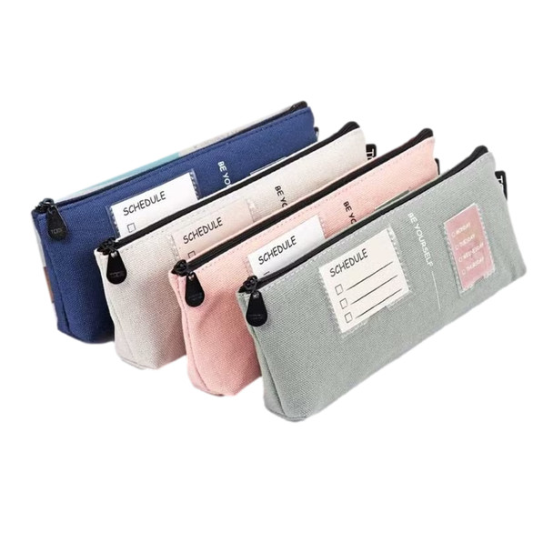 Single Durable Compact Zipper Pencil Case