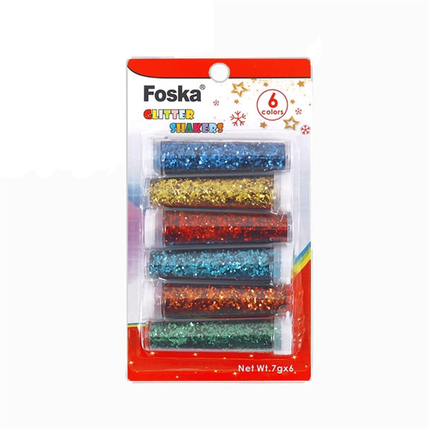 Pack of 6 Shaker Jar Holographic Glitter 7g