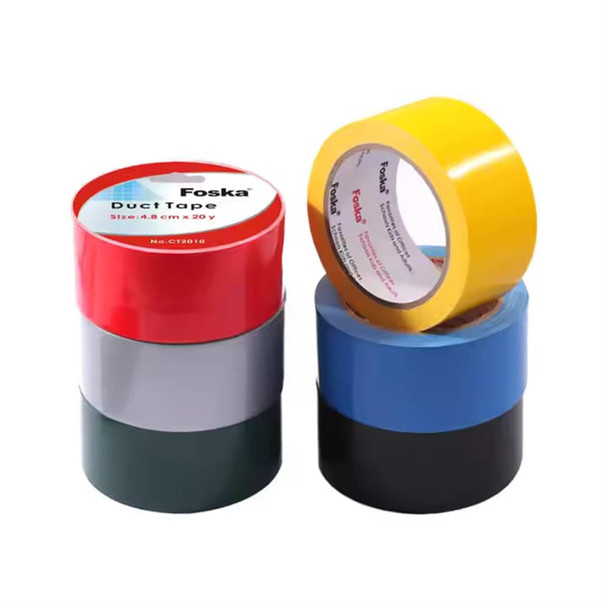 Single Adhesive Colorful Rubber Sticky Durable Duct Tape 4.8cm x 10y