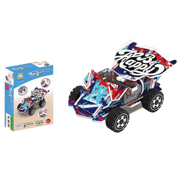 4WD Off‑Road Car DIY Engineering & Motion Educational Stem Toy with Instruction Book