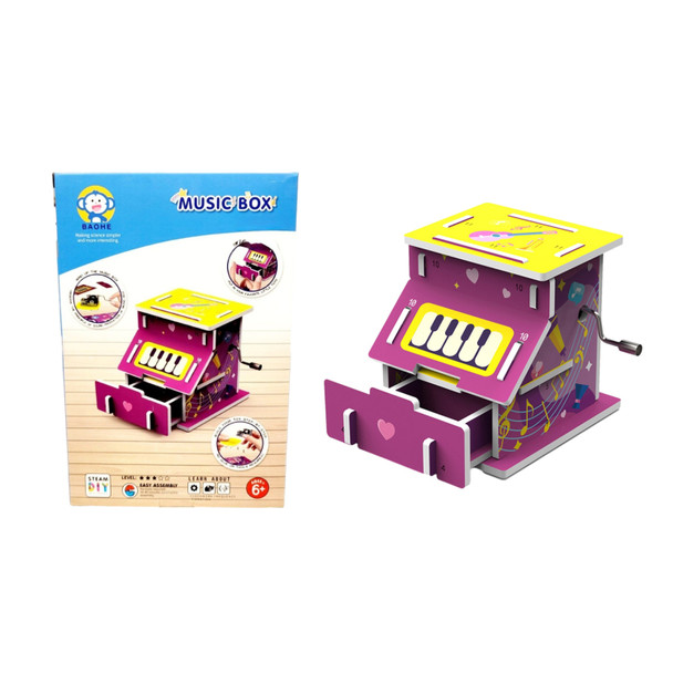 Music Box DIY Educational Stem Toy with Instruction Book