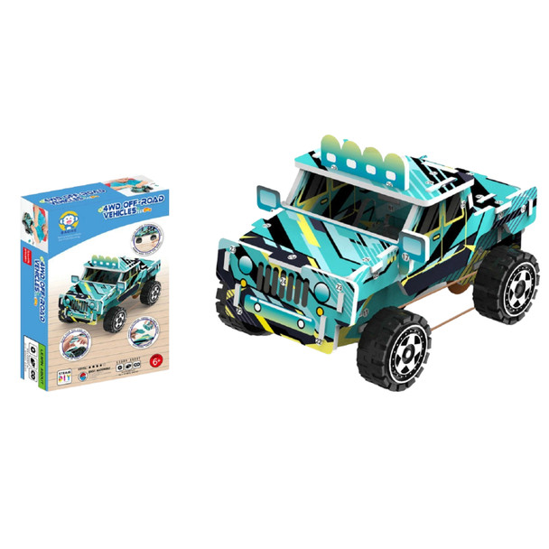 4WD Off‑Road Vehicles Stem Toy with Instruction Book