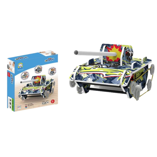 Tank DIY Mechanical Motion Builder Stem Toy with Instruction Book