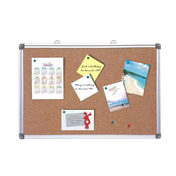 Aluminum Framed Bulletin Cork Board 60 x 90cm
