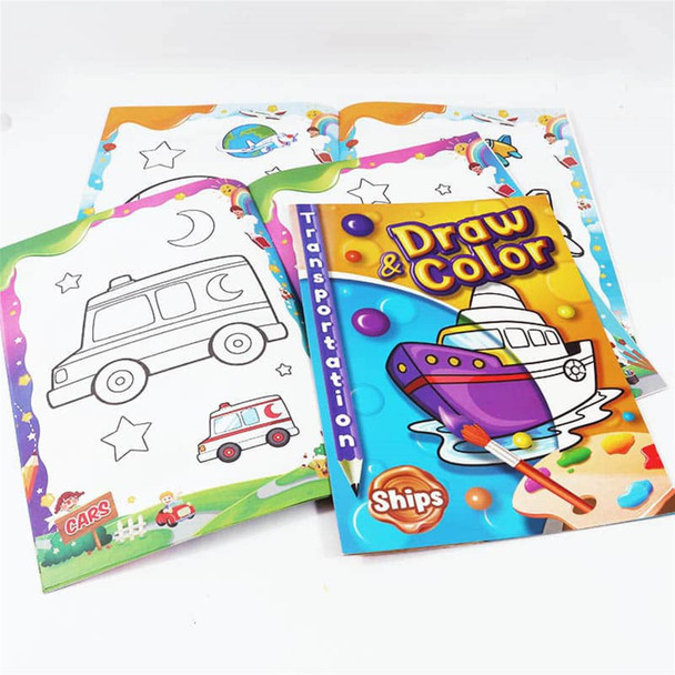 8 Pages Slim Coloring Book