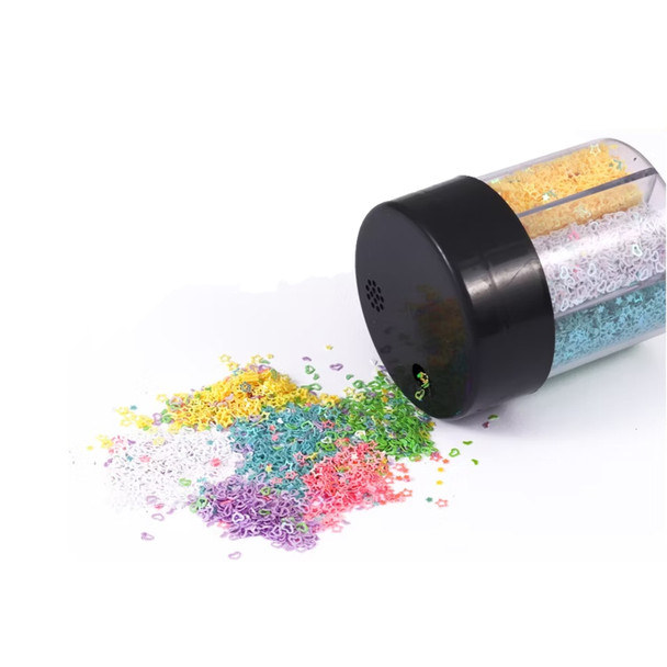 Pack of 6 Colors DIY Decoration Multi‑Shape Glitters