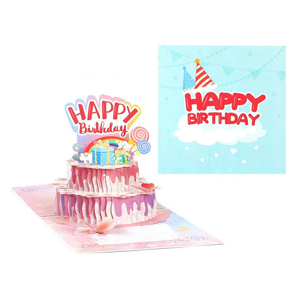 Dream Girl Cake 3D Pop Up Birthday Card