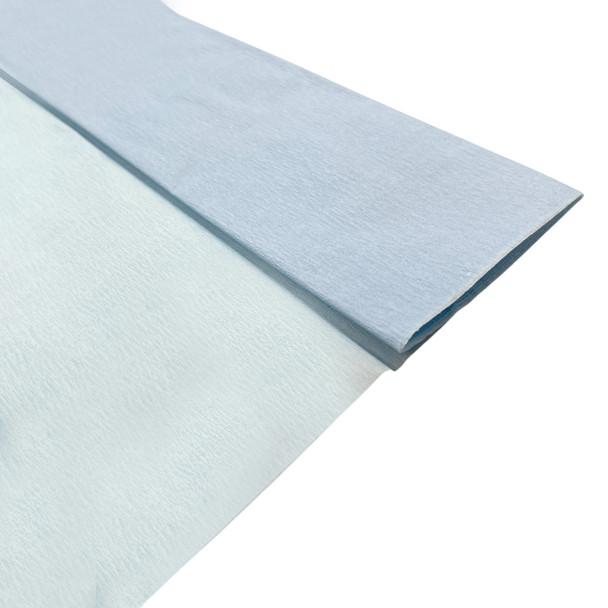 Baby Blue Crepe Paper Sheet 50cm x 2m 17GSM 35% Stretch Craft Paper