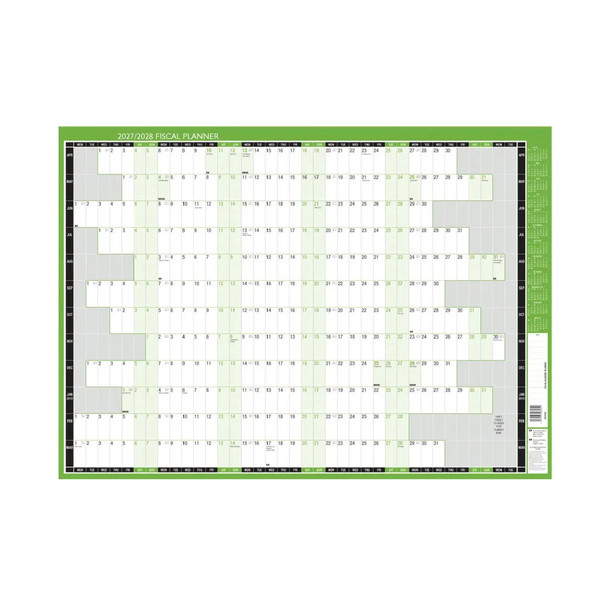Janrax 2027-2028 Fiscal Planner Mounted - 855 x 610mm