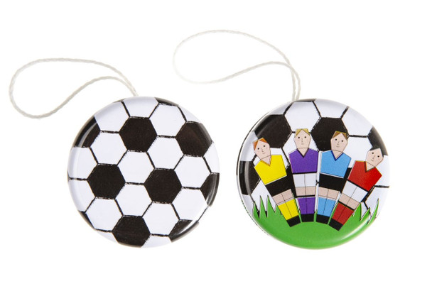 Pack of 12 Metal Yo-Yo Football Return Tops