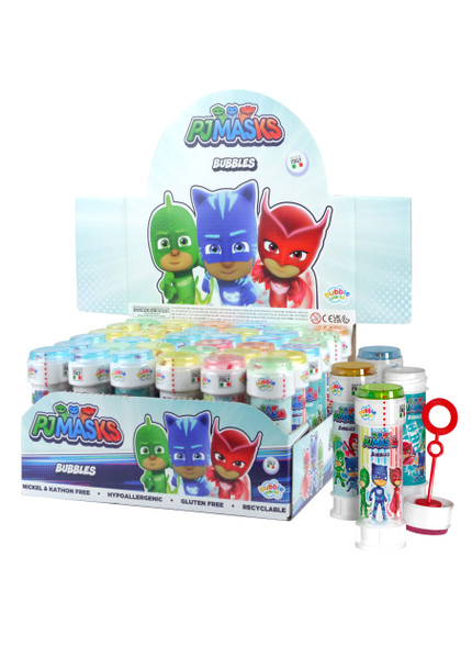 Pack of 12 PJ Masks Bubble Tubs with Wand 60ml 